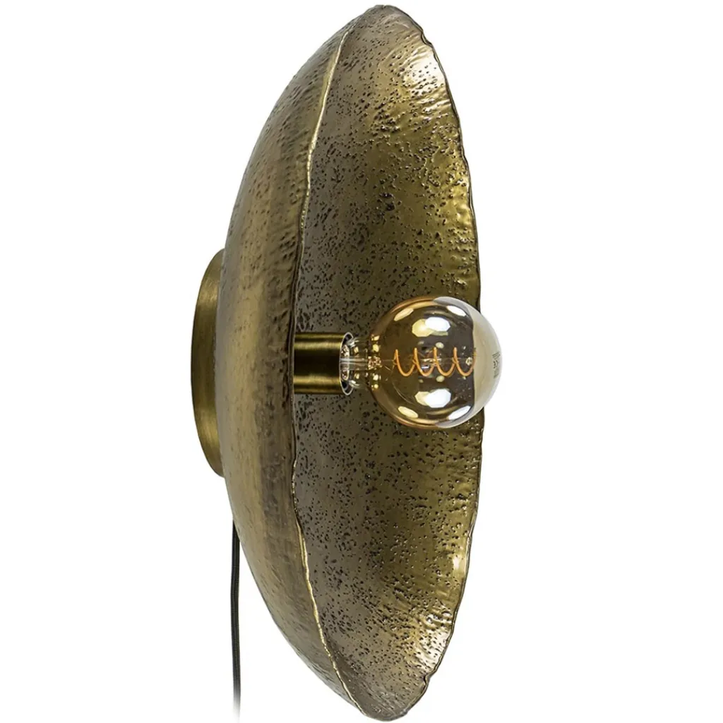 Straluma Robuuste wandlamp Neva rond 50 cm antiek brons> Wandlampen|Light and Living