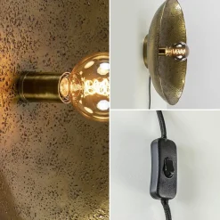 Straluma Robuuste wandlamp Neva rond 50 cm antiek brons><noscript><img width=