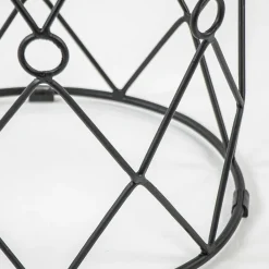 Straluma Ronde bijzettafel mangohout met zwart metaal><noscript><img width=