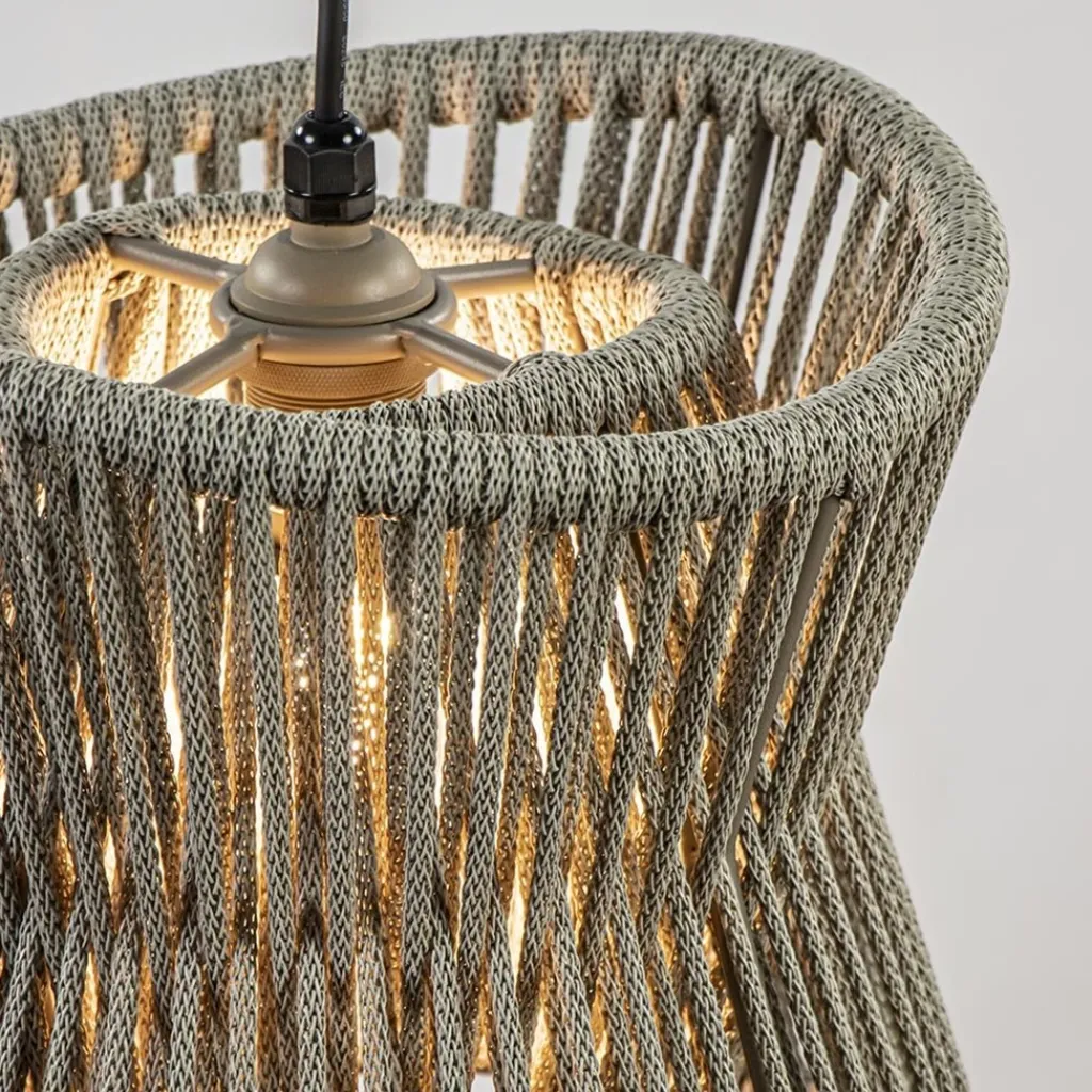 Straluma Ronde buiten hanglamp donker beige IP44> Hanglampen|Buitenlampen