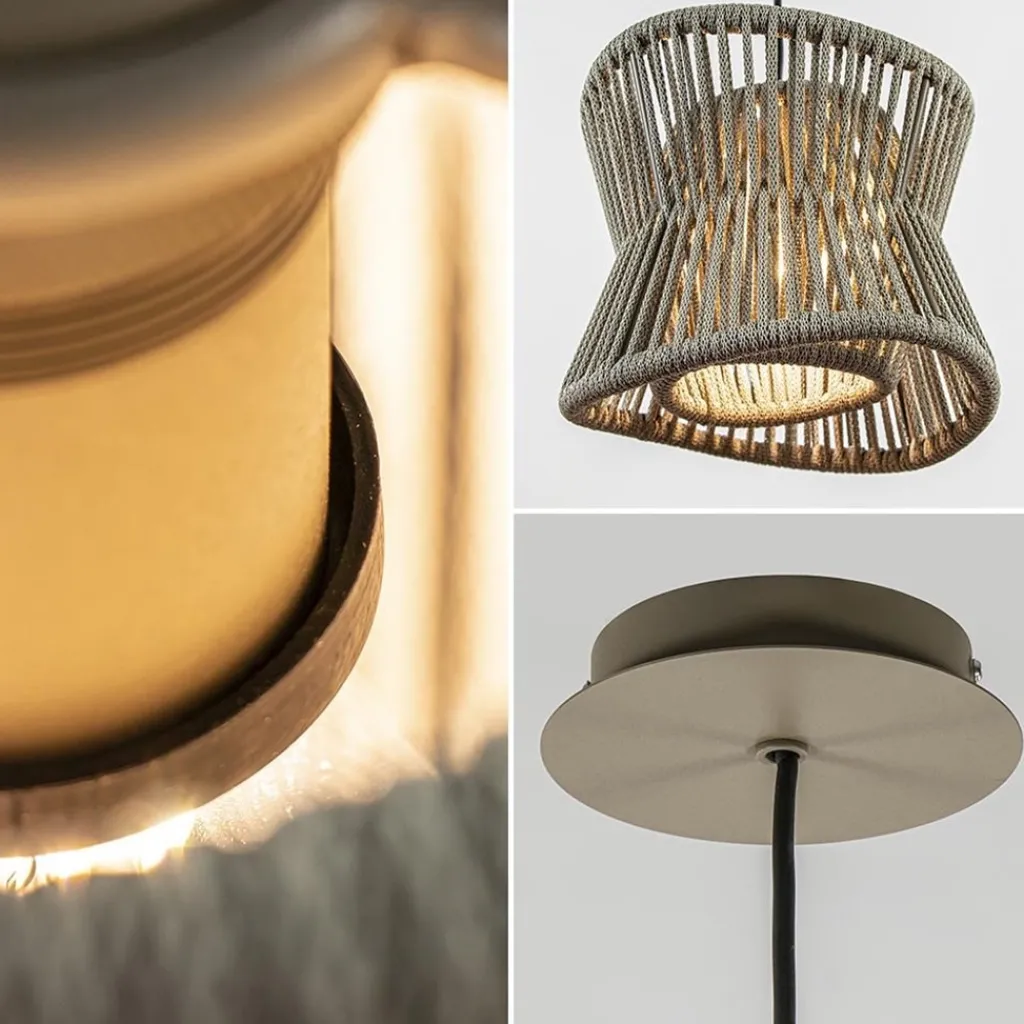 Straluma Ronde buiten hanglamp donker beige IP44> Hanglampen|Buitenlampen