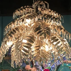 Straluma Ronde hanglamp palm ambachtelijk zilver><noscript><img width=