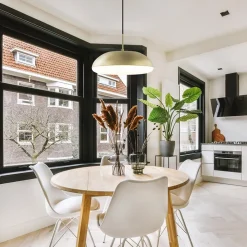 Straluma Ronde koepel hanglamp goud met witte kap><noscript><img width=