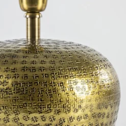 Straluma Ronde lampvoet Gondia antiek brons exclusief kap> Tafellampen|Lampenvoeten