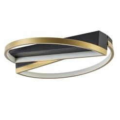Straluma Ronde LED plafondlamp zwart goud> Plafondlampen|LED Plafondlampen