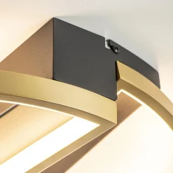 Straluma Ronde LED plafondlamp zwart goud><noscript><img width=