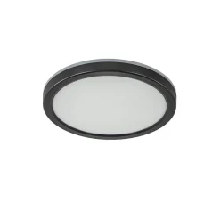Straluma Ronde LED plafondlamp zwart met 3 licht opties IP44> Plafondlampen|Wandlampen