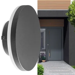 Straluma Ronde LED wandlamp tuin antraciet><noscript><img width=