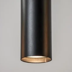 Straluma Ronde 3-lichts hanglamp cilinders mat zwart></noscript> Eettafellampen|Woonkamerlampen