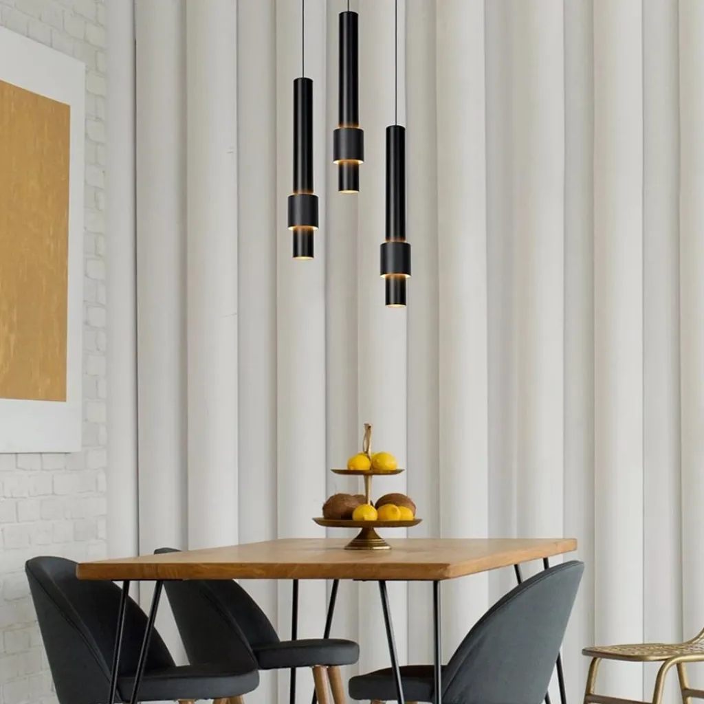 Straluma Ronde 3-lichts hanglamp cilinders inclusief LED> Hanglampen|Eettafellampen