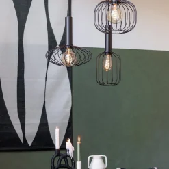 Straluma Ronde 3-lichts hanglamp met draadkappen divers><noscript><img width=