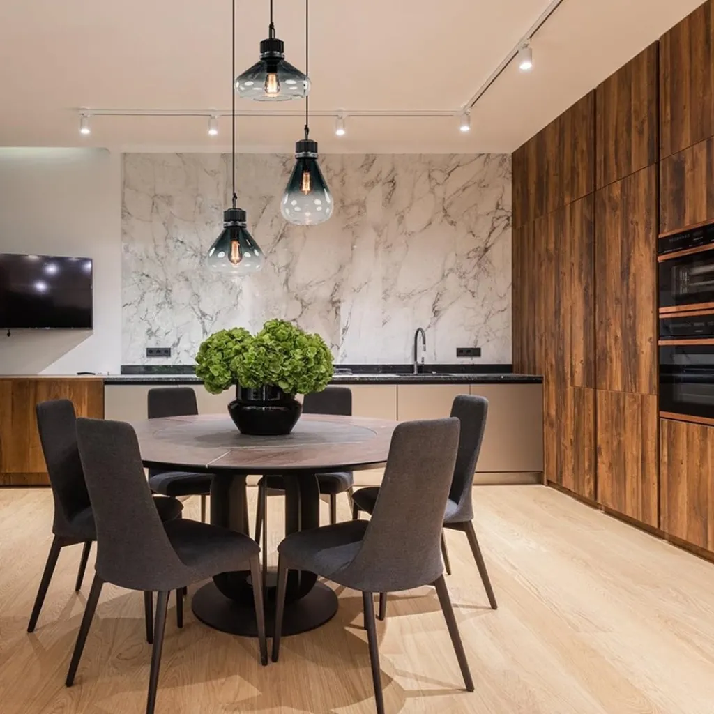 Straluma Ronde 3-lichts hanglamp zwart met smoke/helder glas> Eettafellampen|Keukenverlichting