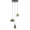Straluma Ronde 3-Lichts LED hanglamp met gold fading glas> Hanglampen|Eettafellampen