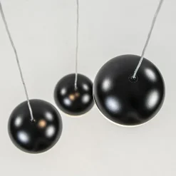 Straluma Ronde 3-Lichts LED hanglamp met zwarte bollen dimbaar></noscript> Hanglampen|Pendel Lampen