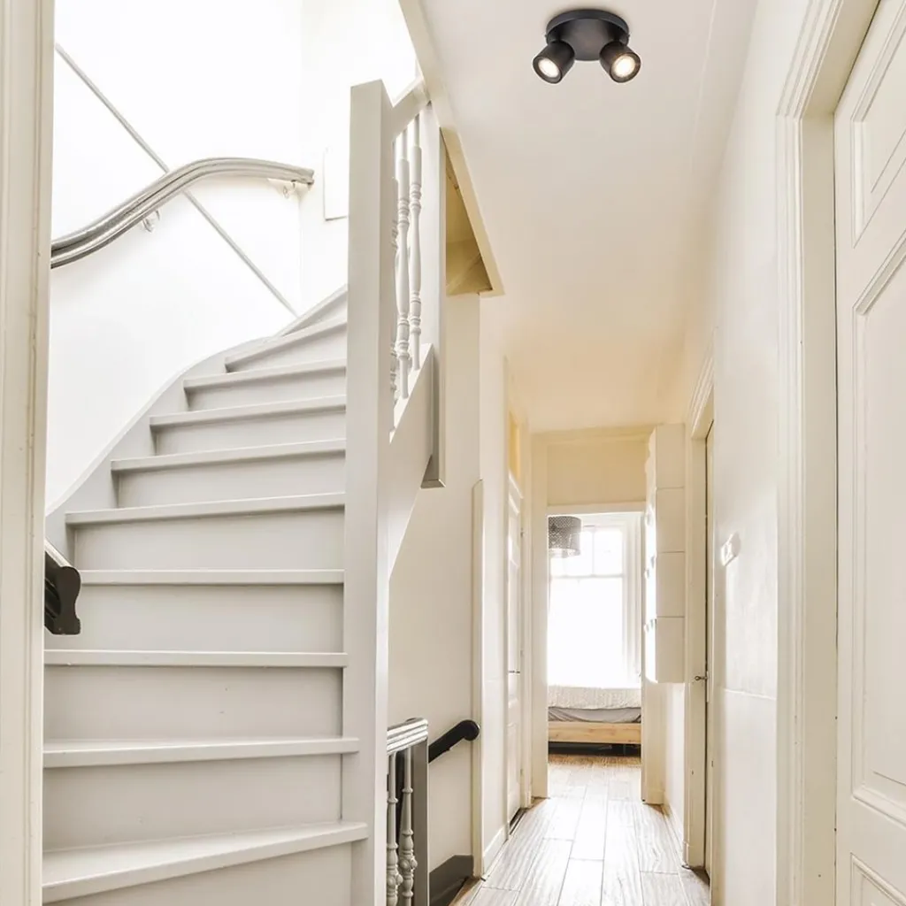 Straluma Ronde opbouwspot 2-lichts zwart GU10> Opbouwspots|Woonkamerlampen