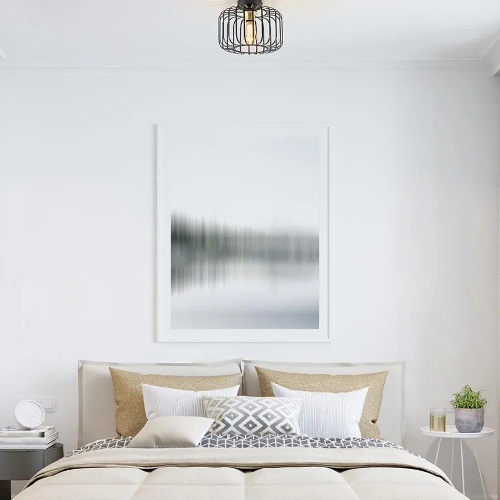 Straluma Ronde plafondlamp draad zwart met goud> Draadlampen|Keukenverlichting