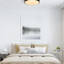 Straluma Ronde plafondlamp zwart inclusief LED en remote></noscript> Plafondlampen|Plafonnières