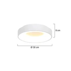 Straluma Ronde plafonnière wit inclusief LED><noscript><img width=