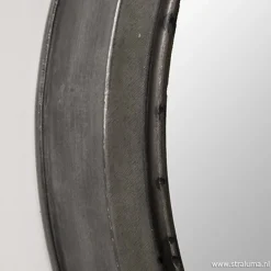 Straluma Ronde spiegel zink/grijs groot 46 cm> Light and Living