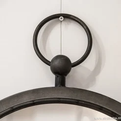 Straluma Ronde spiegel zink/grijs groot 46 cm></noscript> Light and Living