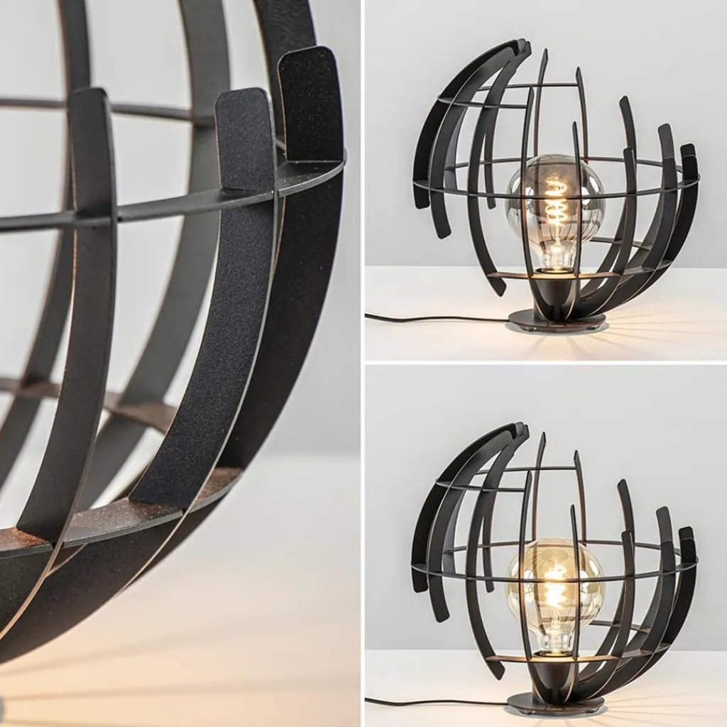 Straluma Ronde tafellamp Terra 35 cm zwart metaal> Tafellampen|Design Verlichting