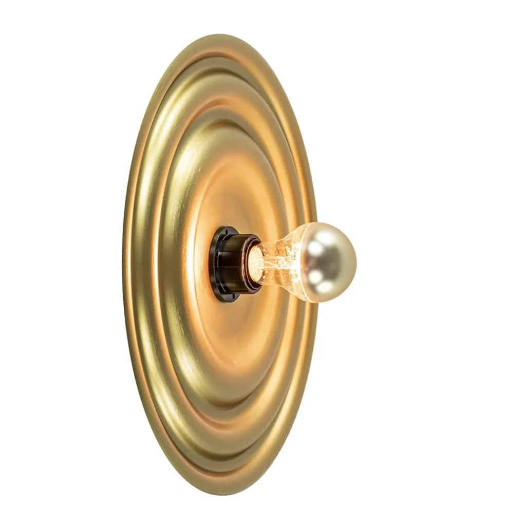 Straluma Ronde wand/plafondlamp gouden schaal> Plafondlampen|Wandlampen