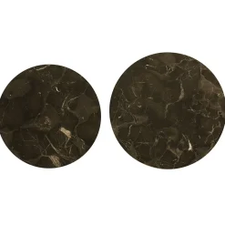 Straluma Salontafel Alfio set van 2 bruin marmer met zwart><noscript><img width=