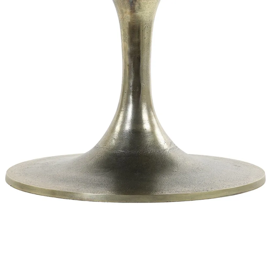 Straluma Salontafel Rickerd groen marmer met antiek bronzen poot> Light and Living|Salontafels