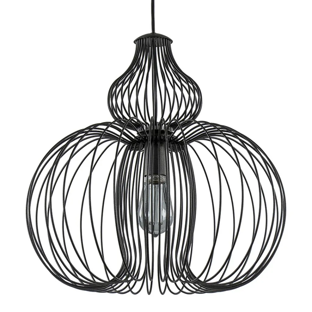 Straluma Scandinavische draad hanglamp mat zwart> Draadlampen|Eetkamerverlichting