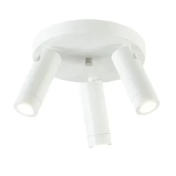 Straluma Scandinavische 3-lichts plafondspot mat wit/goud> Opbouwspots|Keukenverlichting