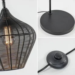 Straluma Scandinavische vloerlamp Alvaro mat zwart></noscript> Vloerlampen|Draadlampen