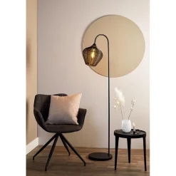 Straluma Scandinavische vloerlamp Alvaro mat zwart></noscript> Vloerlampen|Draadlampen