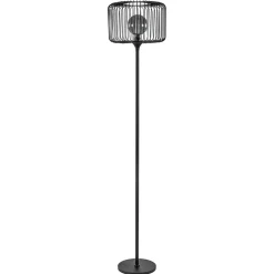 Straluma Scandinavsiche vloerlamp zwart met draadkorf> Vloerlampen|Draadlampen