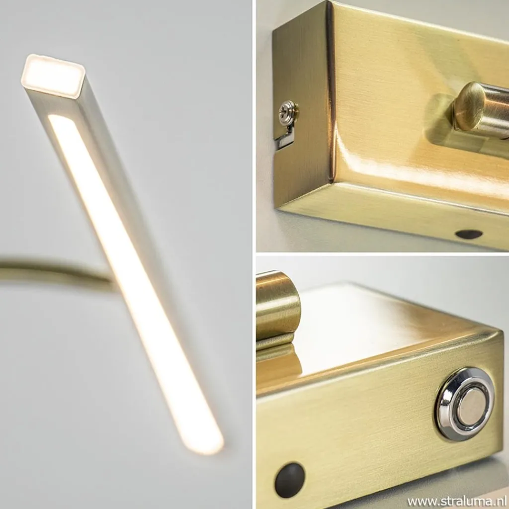 Straluma Schilderij wandlamp brons met dimbaar LED> Wandlampen|Woonkamerlampen