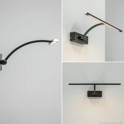 Straluma Schilderijlamp Matisse zwart 34cm> Wandlampen|Woonkamerlampen