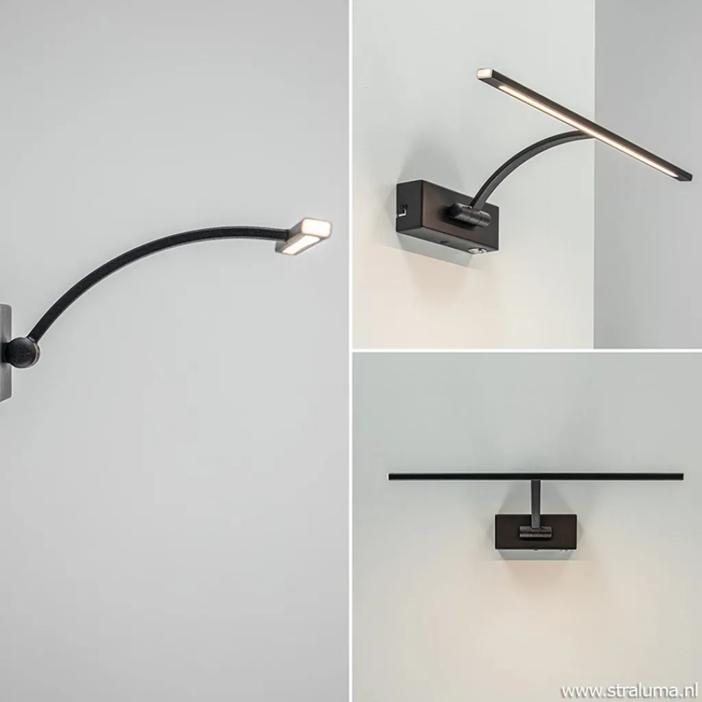 Straluma Schilderijlamp Matisse zwart 34cm> Wandlampen|Woonkamerlampen