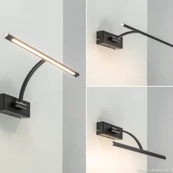 Straluma Schilderijlamp Matisse zwart 34cm><noscript><img width=