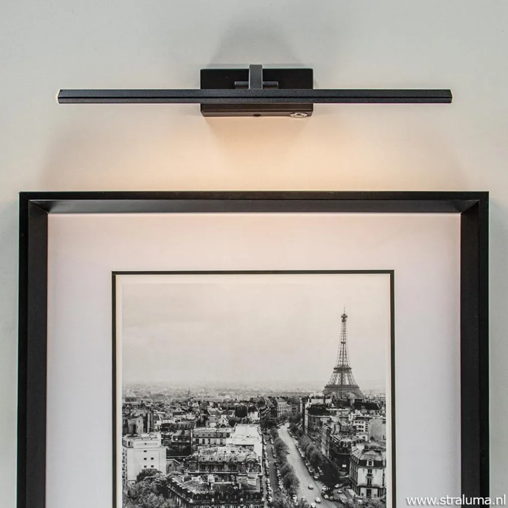 Straluma Schilderijlamp Matisse zwart 34cm> Wandlampen|Woonkamerlampen