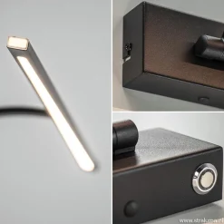 Straluma Schilderijlamp zwart 45cm met dimmer><noscript><img width=