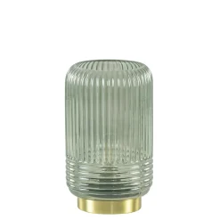 Straluma Sfeervolle tafellamp Lipa grijs groen op baterijen Light & Living> Tafellampen|Light and Living