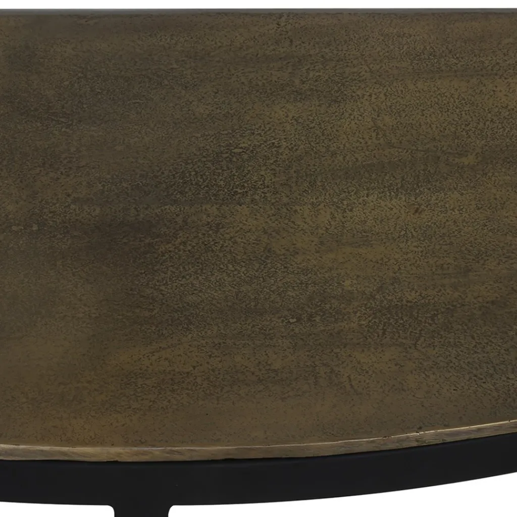 Straluma Sidetable Peto antiek brons met zwart 100x42x76 cm> Light and Living|Sidetables