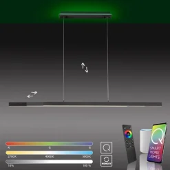 Straluma Smart hanglamp mat zwart verstelbaar><noscript><img width=