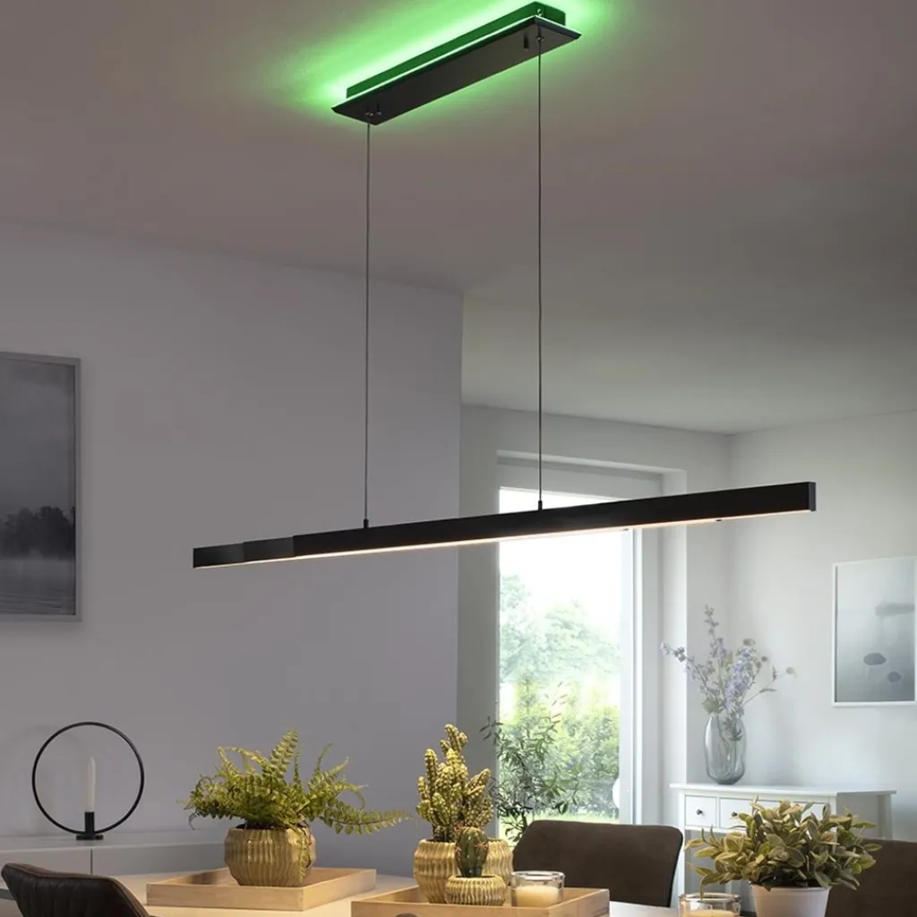Straluma Smart hanglamp mat zwart verstelbaar> Hanglampen|Smart lampen