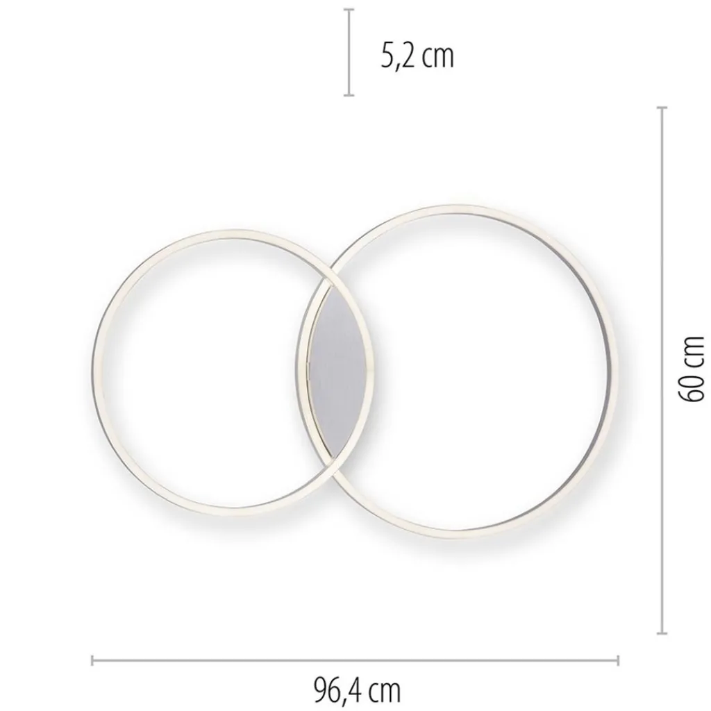 Straluma Smart plafondlamp aluminium ringen dimbaar> Plafondlampen|Smart lampen