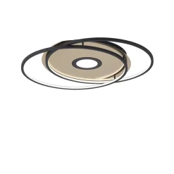 Straluma Smart plafondlamp goud met zwart dimbaar> Plafondlampen|Smart lampen