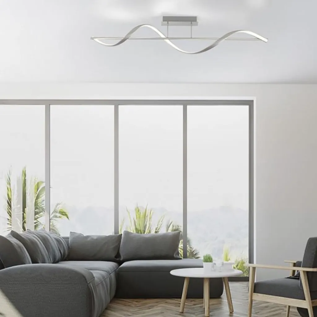 Straluma Smart plafondlamp LED spiraal staal> Smart lampen|Plafondlampen