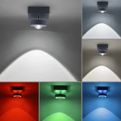 Straluma Smart plafondlamp met lens antraciet> Plafondlampen|Smart lampen