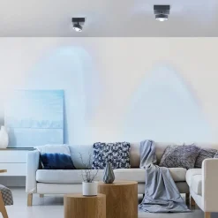 Straluma Smart plafondlamp met lens antraciet><noscript><img width=