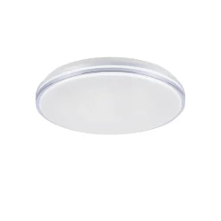 Straluma Smart plafondlamp wit met chroom IP44> Plafondlampen|Smart lampen