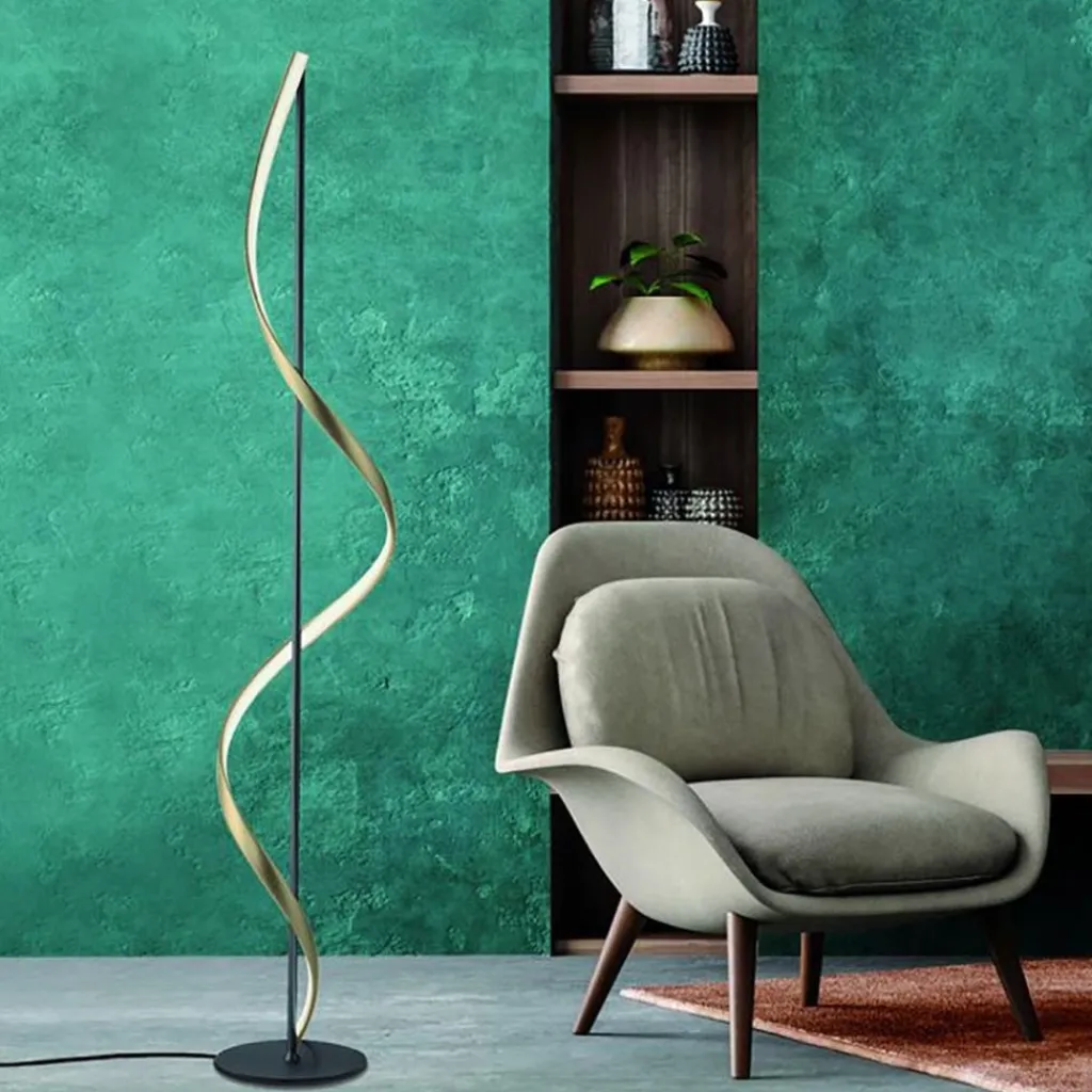 Straluma Smart vloerlamp antraciet/goud met memoryfunctie> Vloerlampen|Smart lampen